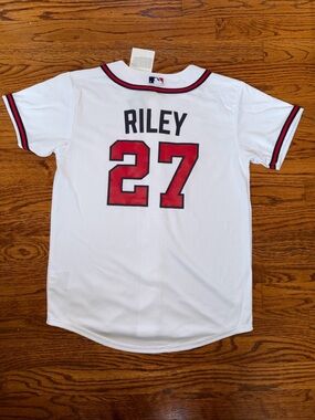 Atlanta Braves Nike Youth Medium 10/12 Jersey- Riley #27